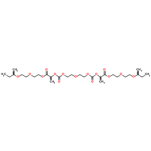 2-(2-Butan-2-yloxyethoxy)ethyl 2-[2-[2-[1-[2-(2-butan-2-yloxyethoxy)ethoxycarbonyl]ethoxycarbonyloxy]ethoxy]ethoxycarbonyloxy]propanoate Structure,5348-56-1Structure