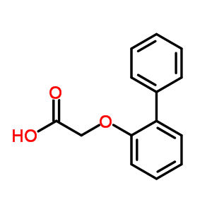 (Biphenyl-2-yloxy)-acetic acid Structure,5348-75-4Structure