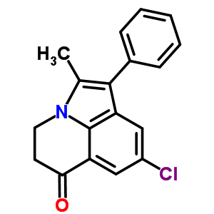 8-Chloro-4,5-dihydro-2-methyl-1-phenyl-6h-pyrrolo[3,2,1-ij]quinolin-6-one Structure,53491-38-6Structure