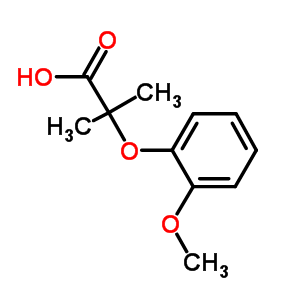 2-(2-Methoxyphenoxy)-2-methylpropanoic acid Structure,53498-60-5Structure