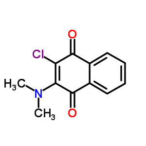 2-Dimethylamino-3-chloro-1,4-naphthoquinone Structure,5350-26-5Structure