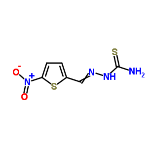 [(5-Nitrothiophen-2-yl)methylideneamino]thiourea Structure,5351-83-7Structure