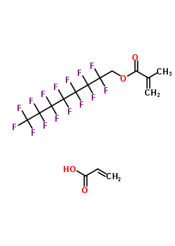 2-Methyl-2-propenoic acid 2,2,3,3,4,4,5,5,6,6,7,7,8,8,8-pentadecafluorooctyl ester polymer with 2-propenoic acid Structure,53515-73-4Structure