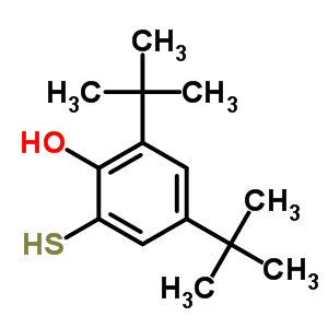 2-Mercapto-4,6-di-tert-butylphenol Structure,53551-74-9Structure