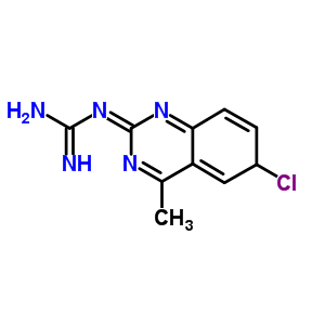 (1E)-1-(6-chloro-4-methyl-6h-quinazolin-2-ylidene)guanidine Structure,5361-30-8Structure