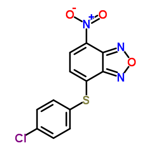 2,1,3-Benzoxadiazole,4-[(4-chlorophenyl)thio]-7-nitro- Structure,53619-63-9Structure