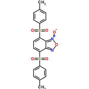 Benzofurazan, 4,7-bis((4-methylphenyl)sulfonyl)-, 1-oxide Structure,53619-79-7Structure