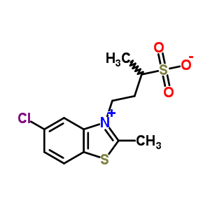 5-Chloro-2-methyl-3-(3-sulfonatobutyl)benzothiazol-3-ium Structure,53622-16-5Structure