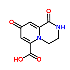 1,8-Dioxo-1,3,4,8-tetrahydro-2H-pyrido[1,2-a]-pyrazine-6-carboxylic acid Structure,5368-42-3Structure