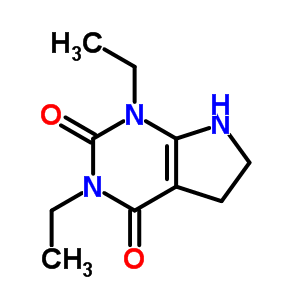 1,3-Diethyl-6,7-dihydro-1h-pyrrolo[2,3-d]pyrimidine-2,4(3h,5h)-dione Structure,53681-06-4Structure