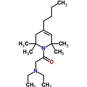 1,2,3,6-Tetrahydro-4-butyl-1-(n,n-diethylglycyl)-2,2,6,6-tetramethylpyridine Structure,53725-46-5Structure