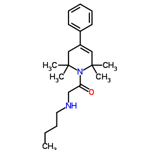 1,2,3,6-Tetrahydro-1-(n-butylglycyl)-4-phenyl-2,2,6,6-tetramethylpyridine Structure,53725-53-4Structure