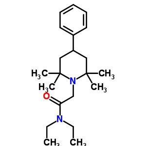 1-(N,n-diethylglycyl)-4-phenyl-2,2,6,6-tetramethylpiperidine Structure,53725-56-7Structure