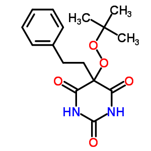 5-Tert-butylperoxy-5-(alpha-methylbenzyl)barbituric acid Structure,53761-08-3Structure