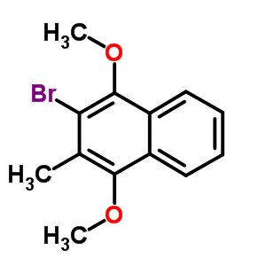 2-Bromo-1,4-dimethoxy-3-methyl-naphthalene Structure,53772-33-1Structure