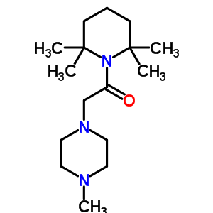 1-[(4-Methyl-1-piperazinyl)acetyl ]-2,2,6,6-tetramethylpiperidine Structure,53778-91-9Structure