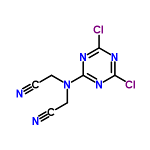 2-[Cyanomethyl-(4,6-dichloro-1,3,5-triazin-2-yl)amino]acetonitrile Structure,53790-51-5Structure