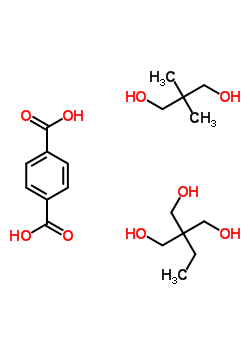 1,4-Benzenedicarboxylic acid, polymer with 2,2-dimethyl-1,3-propanediol and 2-ethyl-2-(hydroxymethyl)-1,3-propanediol Structure,53808-40-5Structure