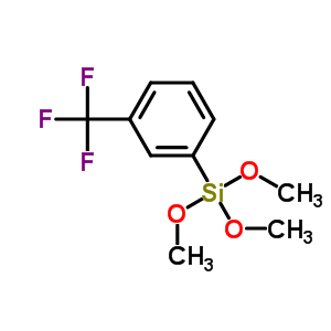 M-(trifluoromethyl)phenyltrimethoxysilane Structure,53883-59-3Structure