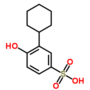 3-Cyclohexyl-4-hydroxy-benzenesulfonic acid Structure,5394-09-2Structure