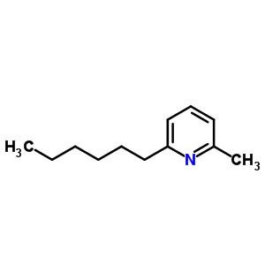 2-Hexyl-6-methyl-pyridine Structure,5394-29-6Structure