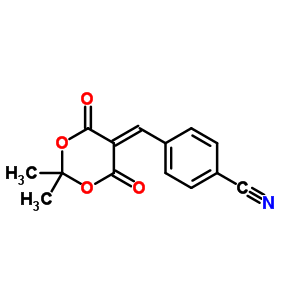 2,2-Dimethyl-5-(4-cyanobenzylidene)-1,3-dioxane-4,6-dione Structure,53942-70-4Structure