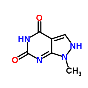 1-Methyl-1h-pyrazolo[3,4-d]pyrimidine-4,6(5h,7h)-dione Structure,5401-15-0Structure