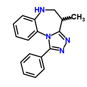 5,6-Dihydro-4-methyl-1-phenyl-4h-[1,2,4]triazolo[4,3-a][1,5]benzodiazepine Structure,54028-91-0Structure