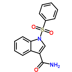 1-(Phenylsulfonyl)-1h-indole-3-carboxamide Structure,540740-49-6Structure