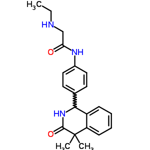 Acetamide, 2-(ethylamino)-n-(4-(1,2,3,4-tetrahydro-4,4-dimethyl-3-oxo-1-isoquinolinyl)phenyl)- Structure,54087-43-3Structure