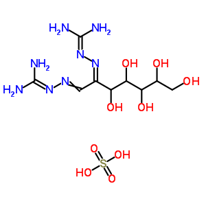 2-[[1-(Diaminomethylidenehydrazinylidene)-3,4,5,6,7-pentahydroxy-heptan-2-ylidene]amino]guanidine Structure,54097-83-5Structure