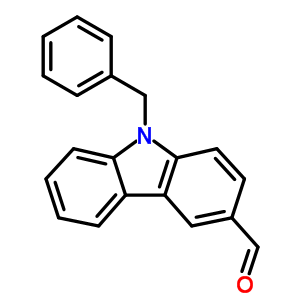 9-Benzylcarbazole-3-carboxaldehyde Structure,54117-37-2Structure