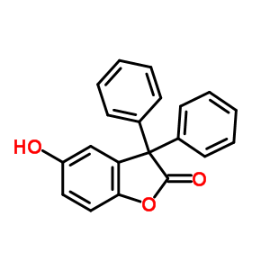 5-Hydroxy-3,3-diphenyl-benzofuran-2-one Structure,5416-75-1Structure