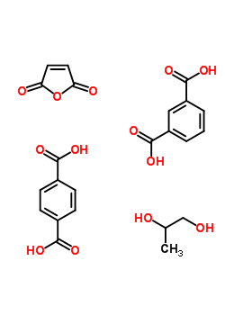 1,3-Benzenedicarboxylic acid, polymer with 1,4-benzenedicarboxylic acid, 2,5-furandione and 1,2-propanediol Structure,54228-09-0Structure