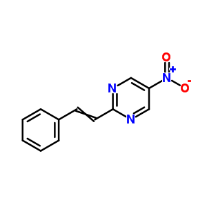 5-Nitro-2-(2-phenylethenyl)pyrimidine Structure,54246-65-0Structure