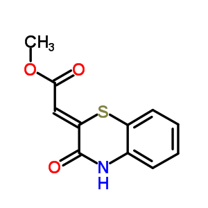 Acetic acid,2-(3,4-dihydro-3-oxo-2h-1,4-benzothiazin-2-ylidene)-, methyl ester Structure,54255-33-3Structure