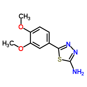 5-(3,4-Dimethoxy-phenyl)-[1,3,4]thiadiazol-2-yl-amine Structure,5427-87-2Structure