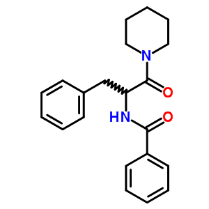 N-[1-oxo-3-phenyl-1-(1-piperidyl)propan-2-yl]benzamide Structure,5427-95-2Structure