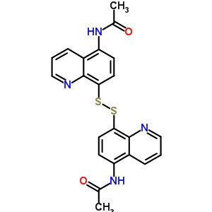 Acetamide,n,n-(dithiodi-8,5-quinolinediyl)bis-(9ci) Structure,5429-79-8Structure