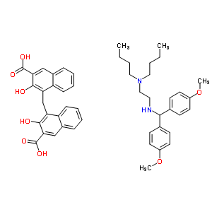 N-[bis(4-methoxyphenyl)methyl]-n,n-dibutyl-ethane-1,2-diamine Structure,5429-87-8Structure