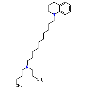 N-butyl-10-(3,4-dihydro-2h-quinolin-1-yl)-n-propyl-decan-1-amine Structure,5429-92-5Structure