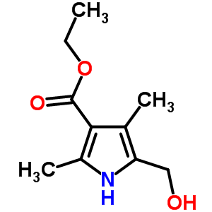 Ethyl 5-(hydroxymethyl)-2,4-dimethyl-1h-pyrrole-3-carboxylate Structure,5430-82-0Structure