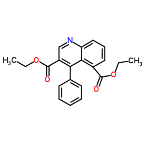 Diethyl 4-phenylquinoline-3,5-dicarboxylate Structure,5431-66-3Structure