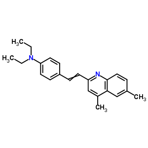 4-[2-(4,6-Dimethylquinolin-2-yl)ethenyl]-n,n-diethyl-aniline Structure,5431-69-6Structure