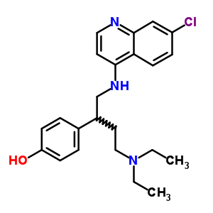 4-[1-[(7-Chloroquinolin-4-yl)amino]-4-diethylamino-butan-2-yl]phenol Structure,5431-70-9Structure