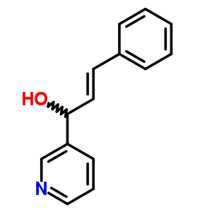 1-(3-Pyridyl)-1-hydroxy-3-phenyl-2-propene Structure,54313-75-6Structure