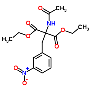 Diethyl 2-acetamido-2-[(3-nitrophenyl)methyl]propanedioate Structure,5432-19-9Structure