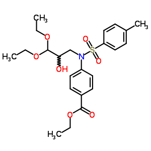 Ethyl 4-[(3,3-diethoxy-2-hydroxy-propyl)-(4-methylphenyl)sulfonyl-amino]benzoate Structure,5433-15-8Structure