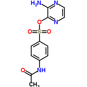 Benzenesulfonic acid,4-(acetylamino)-, 3-amino-2-pyrazinyl ester Structure,5433-27-2Structure