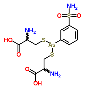 2-Amino-3-[(2-amino-2-carboxy-ethyl)sulfanyl-(3-sulfamoylphenyl)arsanyl]sulfanyl-propanoic acid Structure,5433-98-7Structure